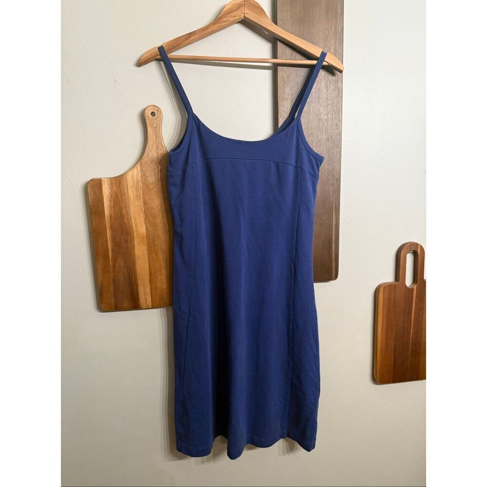 Patagonia Blue Sleeveless Vitaliti Strappy Slim Fit Tank A-Line Dress Size Small